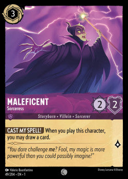 Maleficent - Sorceress Disney Lorcana First Chapter Common 049/204