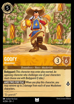 Goofy - Musketeer Disney Lorcana First Chapter Uncommon 004/204