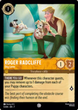 5/204 Disney Lorcana Archazia’s Island Roger Radcliffe - Dog Lover Common