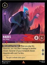 52/204 Disney Lorcana Archazia’s Island Hades - Fast Talker Rare