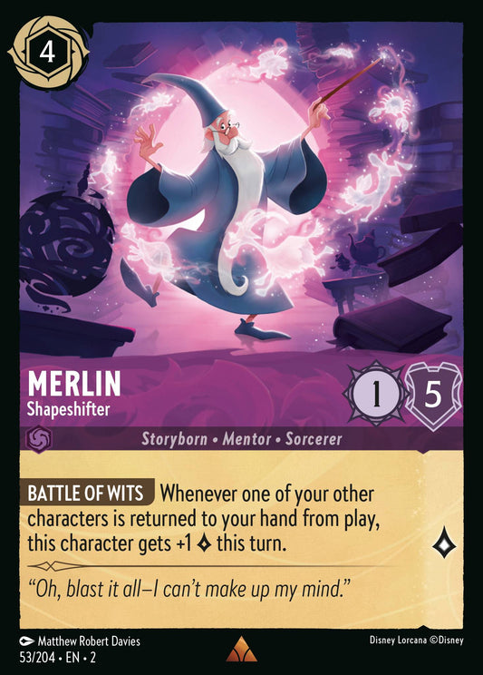 053/204 Merlin - Shapeshifter Disney Lorcana Rise of the Floodborn Rare