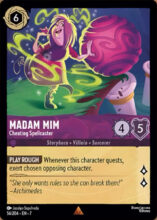 56/204 Disney Lorcana Archazia’s Island Madam Mim - Cheating Spellcaster Rare