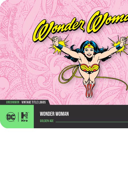 A1 - A56297 DC UNLOCK THE MULTIVERSE - CHAPTER 4 VINTAGE TITLE LOGOS Wonder Woman Uncommon 2