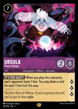 Ursula - Power Hungry Disney Lorcana First Chapter Legendary 059/204
