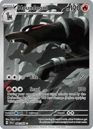 066/064 Shrouded Fable Houndoom Illustration Rare