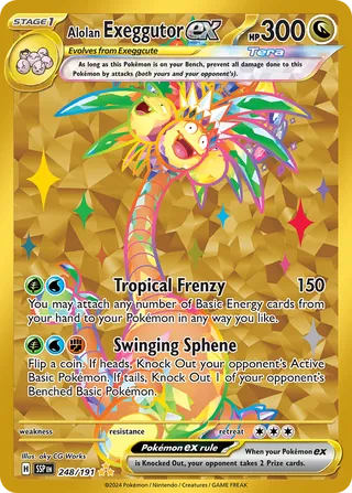 248/191Surging Sparks Alolan Exeggutor ex Hyper Rare