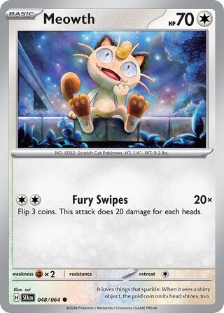 048/064 Shrouded Fable Meowth Common