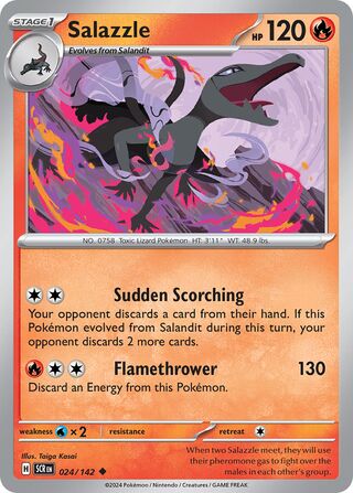 024/142 SCR Stellar Crown Salazzle Uncommon