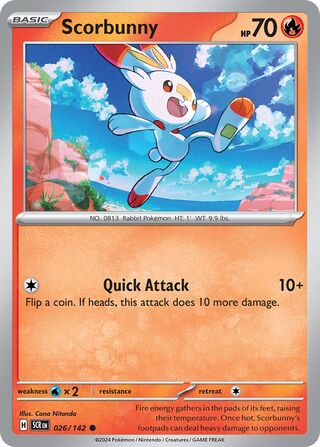 026/142 SCR Stellar Crown Scorbunny Common