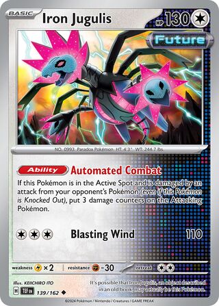 139/162 Iron Jugulis  Pokemon Temporal Forces Uncommon