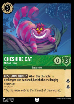Cheshire Cat - Not All There Disney Lorcana First Chapter Uncommon 071/204