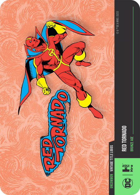 A1 - A56297 DC UNLOCK THE MULTIVERSE - CHAPTER 4 VINTAGE TITLE LOGOS Red Tornado Uncommon 2