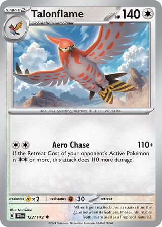 123/142 SCR Stellar Crown Talonflame Uncommon