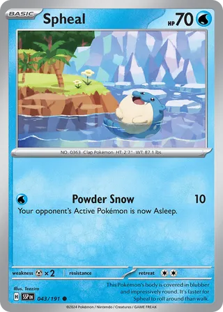 043/191 Surging Sparks Spheal Common