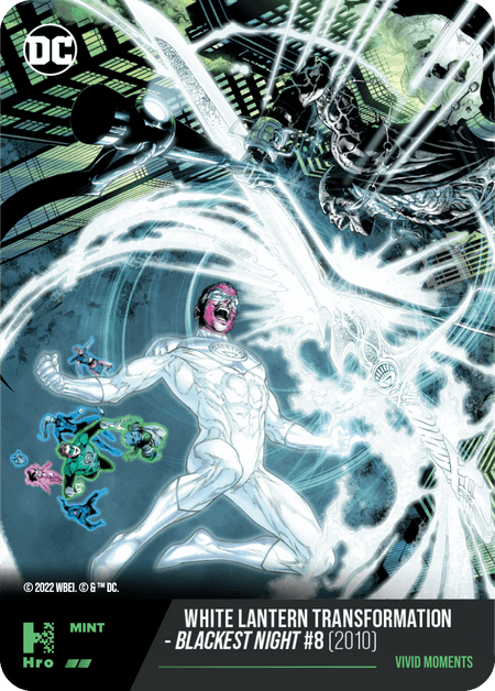 A1 - A46680ICONIC PHRASES White Lantern Transformation - Blackest Night #8 (2010) Uncommon