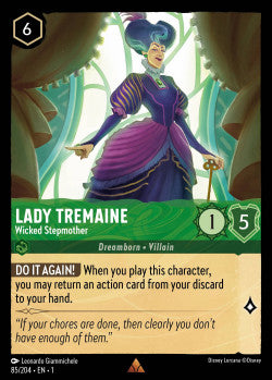 085/204 Lady Tremaine - Wicked Stepmother Disney Lorcana First Chapter Rare