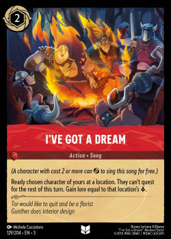 I've Got A Dream Uncommon Disney Lorcana into the inklands 129/204