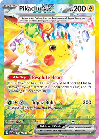 238/191 Surging Sparks Pikachu ex Special Illustration Rare