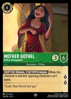 090/204 Mother Gothel - Selfish Manipulator Disney Lorcana First Chapter Super Rare