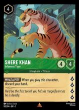 92/204 Disney Lorcana Archazia’s Island Shere Khan - Infamous Tiger Rare