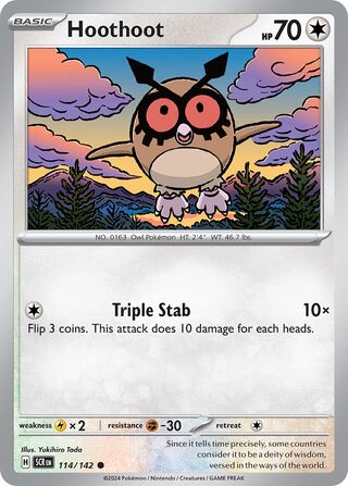 114/142 SCR Stellar Crown Hoothoot Common