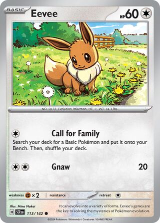 113/142 SCR Stellar Crown Eevee Common