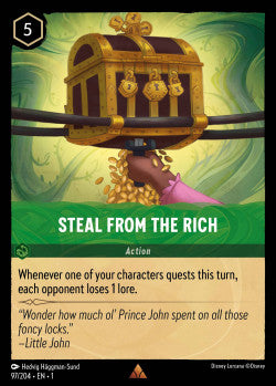 097/204 Steal From The Rich Disney Lorcana First Chapter Rare