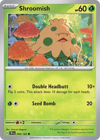 006/162 Shroomish  Pokemon Temporal Forces  Common