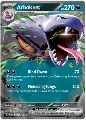 Arbok ex Double Rare Half Art Scarlet & Violet 151 024/165