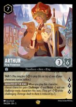 194/204 Arthur - King Victorious Lorcana Shimmering Skies Legendary