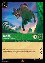 080/204 Banzai - Gluttonous Predator Lorcana Shimmering Skies Rare