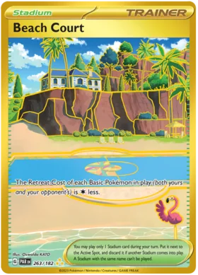 Pokemon Scarlet & Violet SV04: Paradox Rift Beach Court Hyper Rare- 263/182