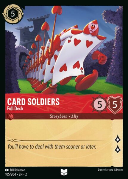 105/204 Card Soldiers - Full Deck Disney Lorcana Rise of the Floodborn Uncommon