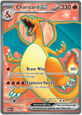 Charizard ex Ultra Rare Scarlet & Violet 151 183/165