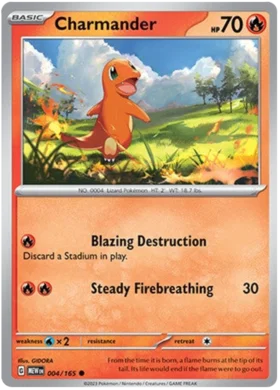 Charmander Illustrator Rare Full Art Scarlet & Violet 151 168/165