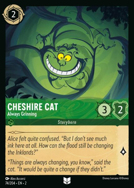 074/204 Cheshire Cat - Always Grinning Disney Lorcana Rise of the Floodborn Uncommon