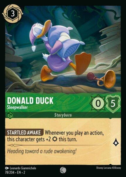 078/204 Donald Duck - Sleepwalker Disney Lorcana Rise of the Floodborn Common