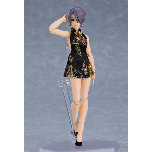 MAX FACTORY Figma Styles Black Mini Skirt Chinese Dress Outfit
