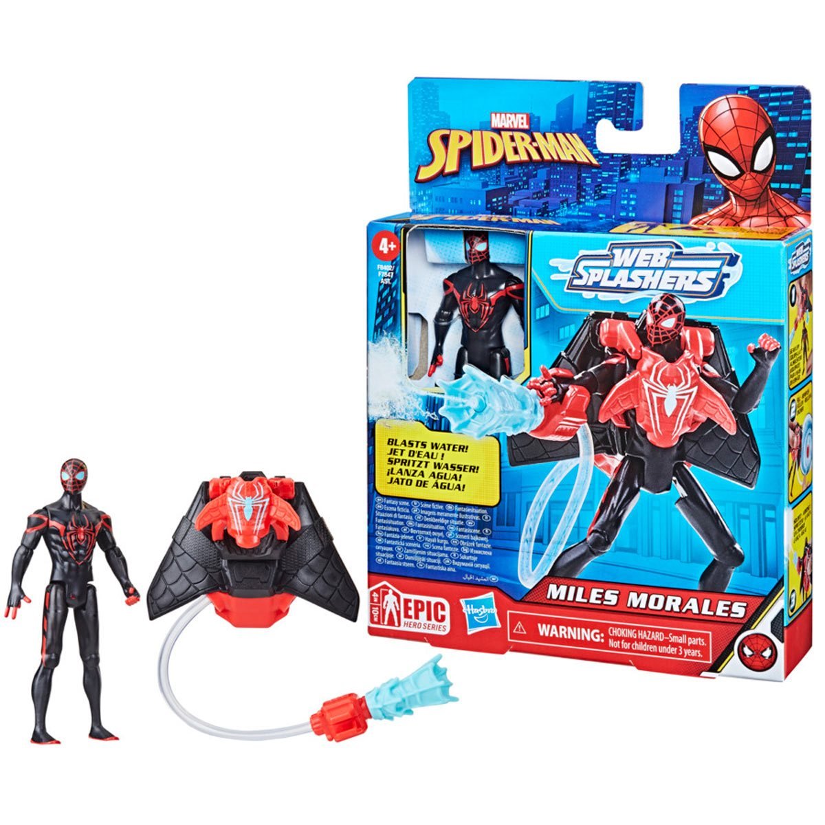 HASBRO Spider-Man Water Webs 4-Inch Action Figures Wave 1 Case of 8