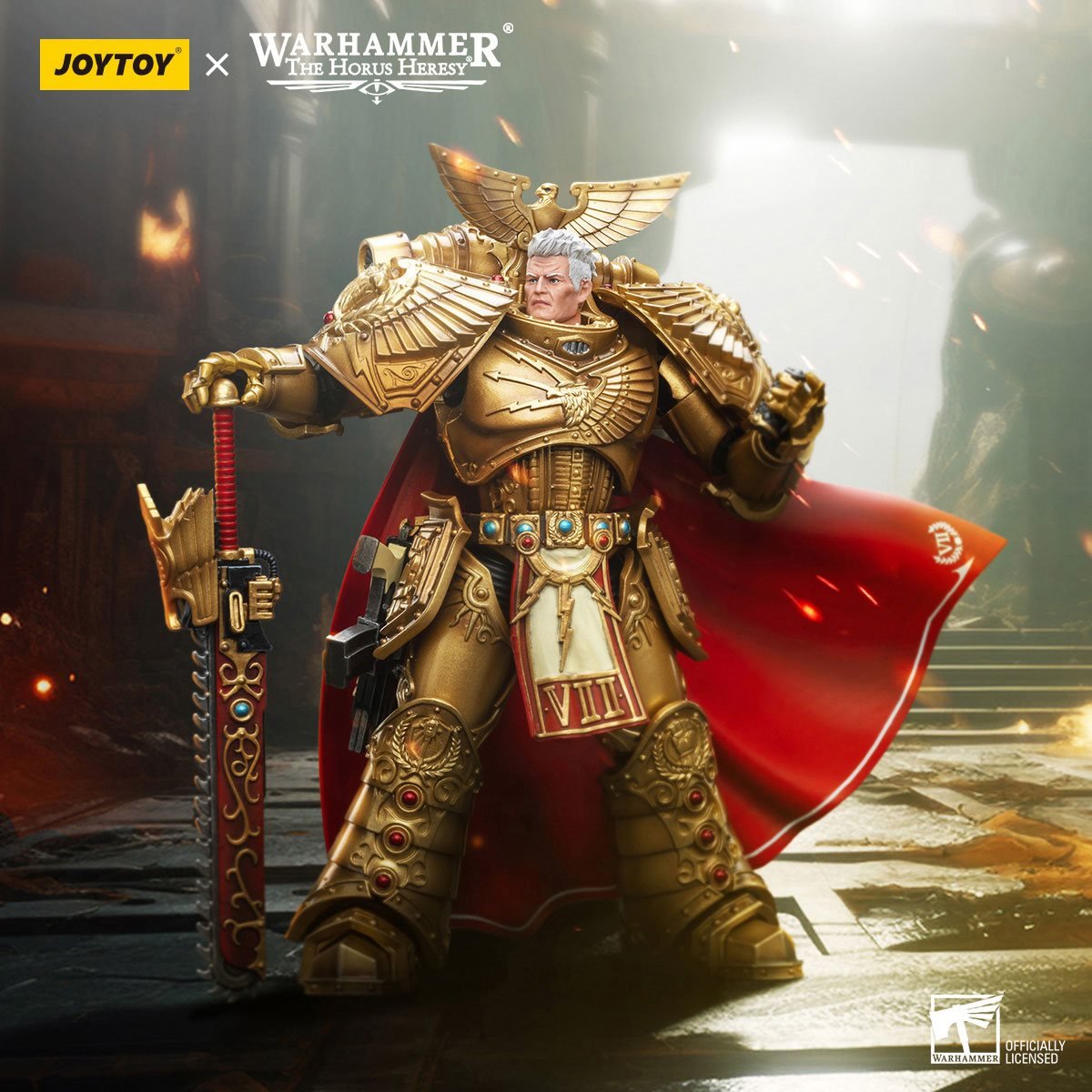 JOY TOY Warhammer 40,000 Imperial Fists Rogal Dorn Primarch of the VIIth Legion 1:18 Scale Action Figure