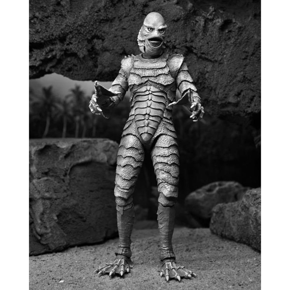 NECA Universal Monsters Ultimate Creature from the Black Lagoon Black and White Version 7-Inch Action Figure