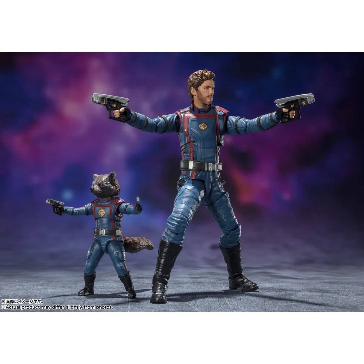 BANDAI TAMASHII NATIONS Guardians of the Galaxy: Vol. 3 Star-Lord and Rocket Raccoon S.H.Figuarts Action Figure