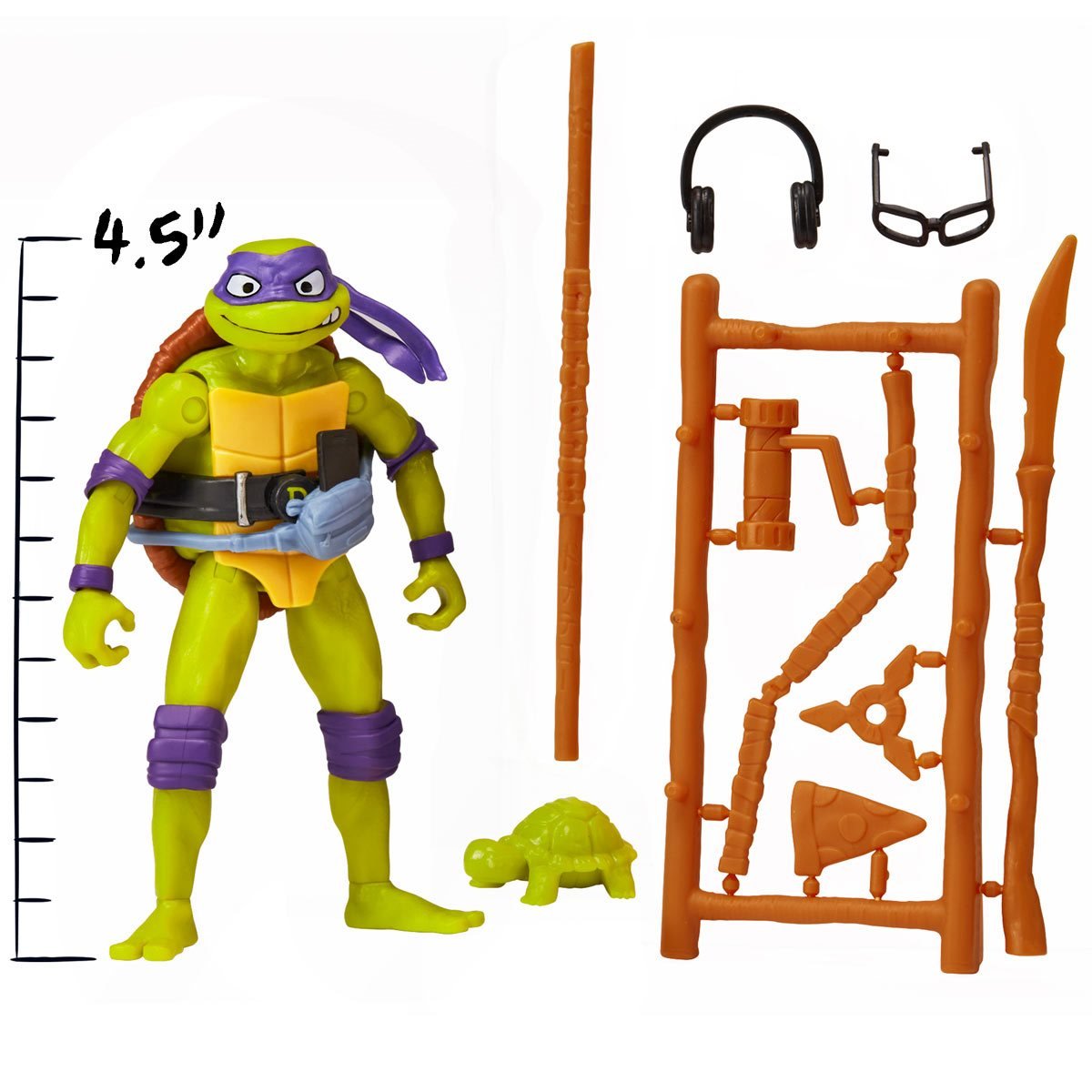 PLAYMATES Teenage Mutant Ninja Turtles: Mutant Mayhem Movie Turtles Donatello Basic Figure