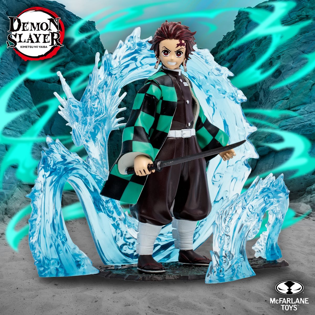 MCFARLANE Demon Slayer Deluxe Tanjiro Water Dragon Tenth Form 5-Inch Scale Action Figure