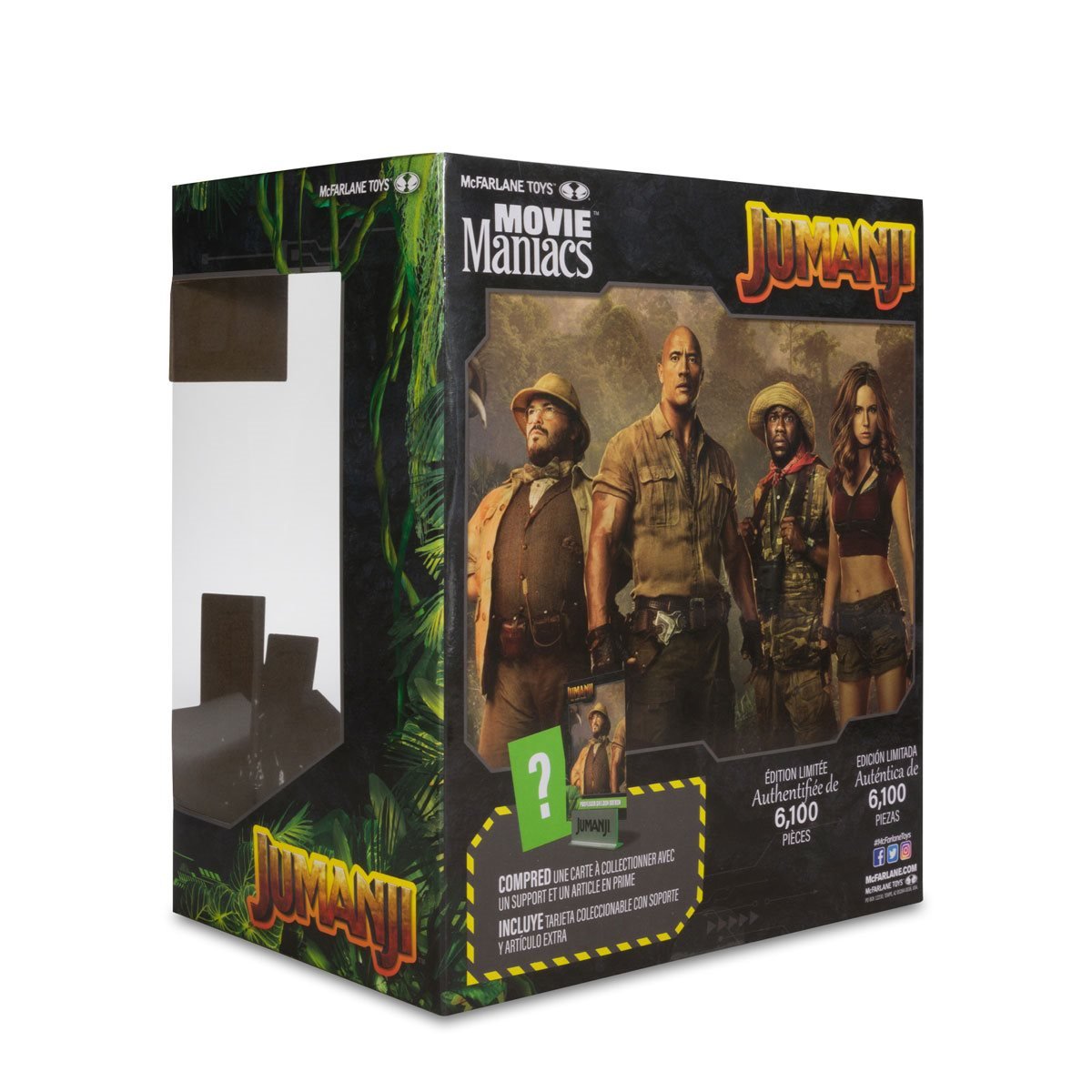 MCFARLANE Movie Maniacs Wave 4 Jumanji Professor Sheldon Oberon Limited Edition 6-Inch Scale Posed Figure