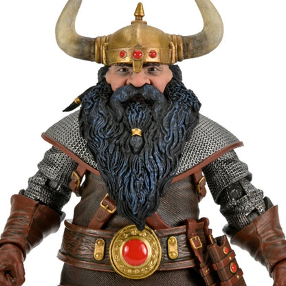 NECA Dungeons & Dragons Ultimate Elkhorn the Good Dwarf Fighter 7-Inch Scale Action Figure