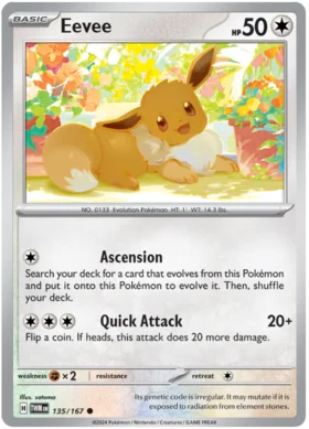 135/167  Eevee  Twilight Masquerade  Common