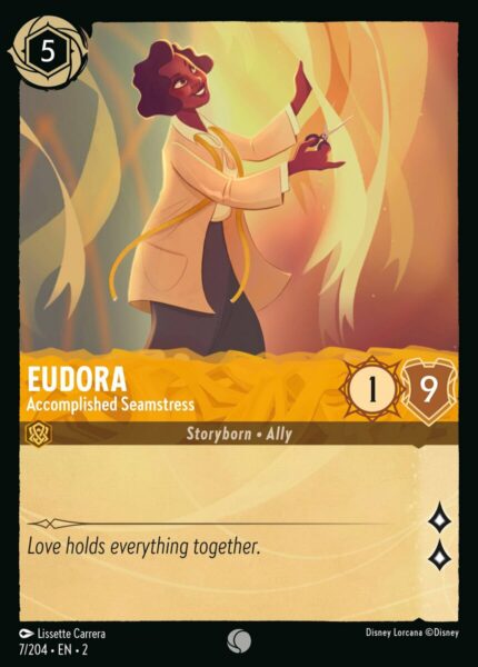 007/204 Eudora - Accomplished Seamstress Disney Lorcana Rise of the Floodborn Common