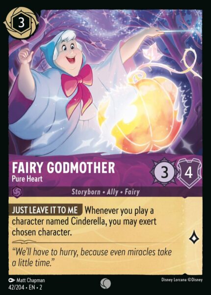 042/204 Fairy Godmother - Pure Heart Disney Lorcana Rise of the Floodborn Common