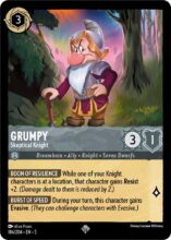 186/204 Grumpy - Sceptical Knight Lorcana Shimmering Skies Super Rare